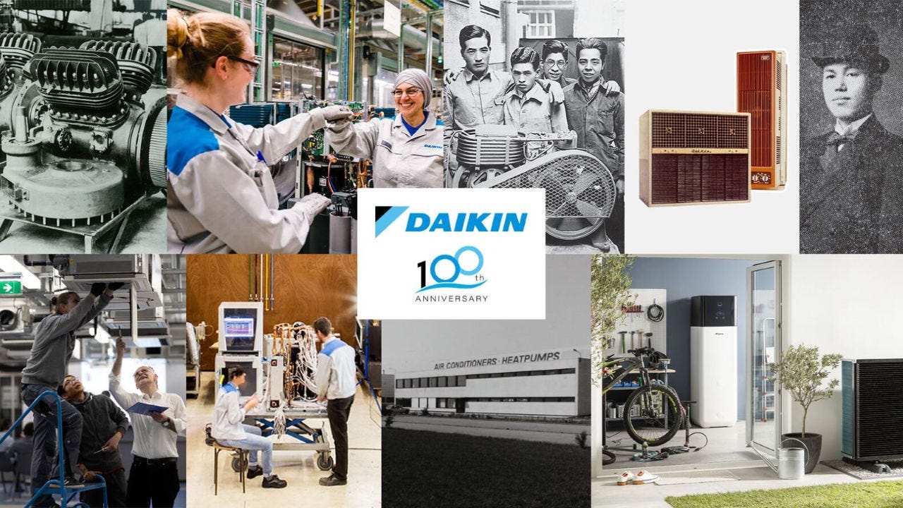 Daikin  100 years collage