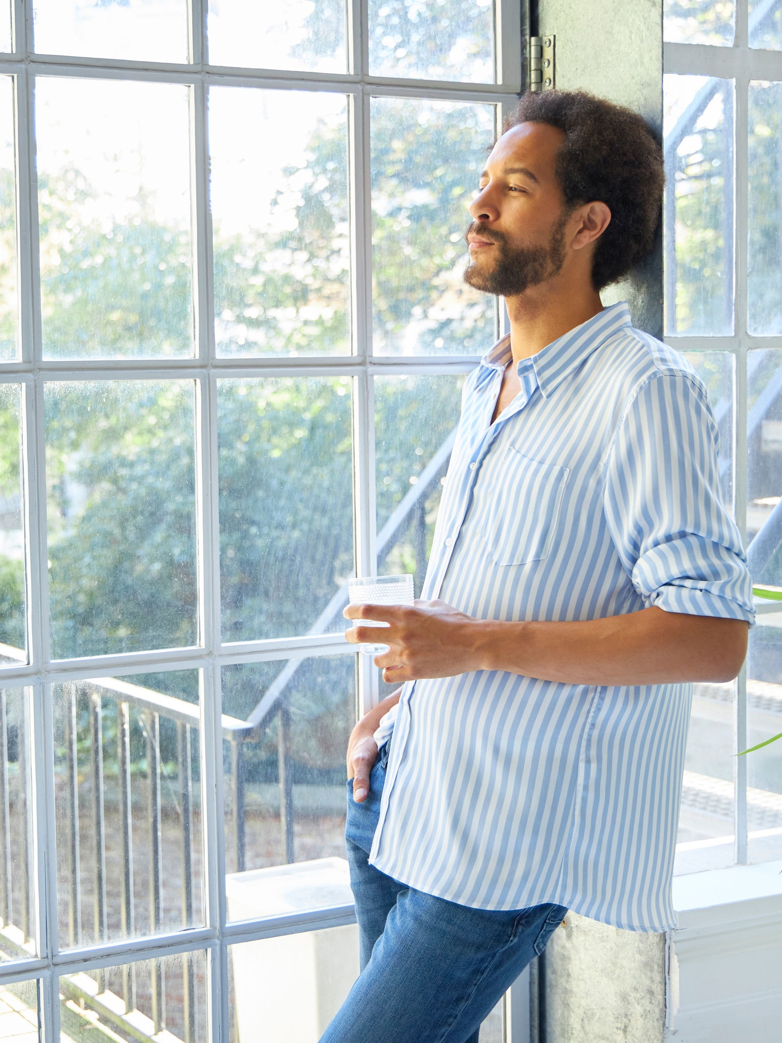 Man having piece of mind thanks to the services of Daikin